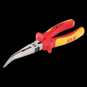 Pro VDE Bent Long Nose Pliers - 8in / 200mm